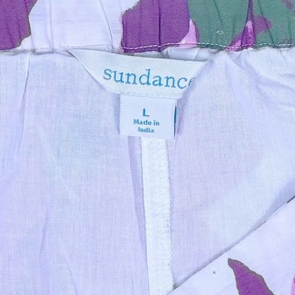 Sundance Bella Rose Floral Skirt Large Tiered Lined Midi Skirt Boho Cotton - Picture 5 of 8